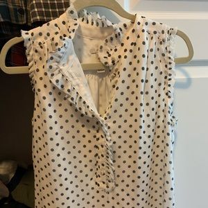 J. Crew polka dot shirt